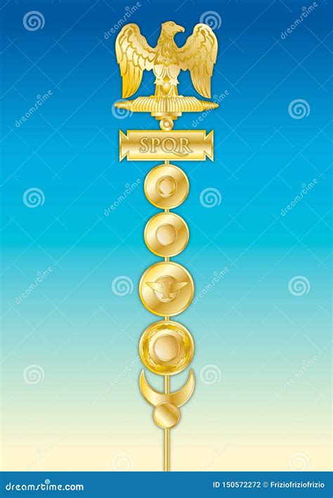 SPQR, Military Symbol of the Roman Empire Stock Vector - Illustration ...