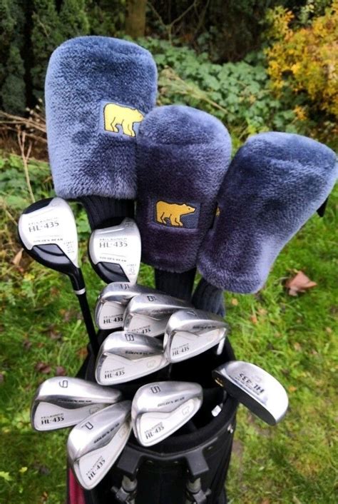 A NICE SET OF GOLDEN BEAR HI-LAUNCH 435 GOLF CLUBS & GOLF BAG IN GOOD ...