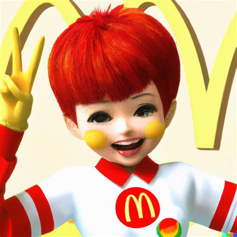 A Japanese McDonald’s commercial featuring a female Ronald McDonald with a pixie haircut making ...