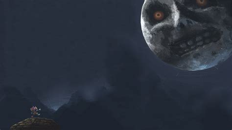 animated moon digital wallpaper The Legend of Zelda The Legend of Zelda: Majora's Mask video ...