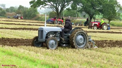 Vintage Tractors Ploughing in the Rain. - YouTube