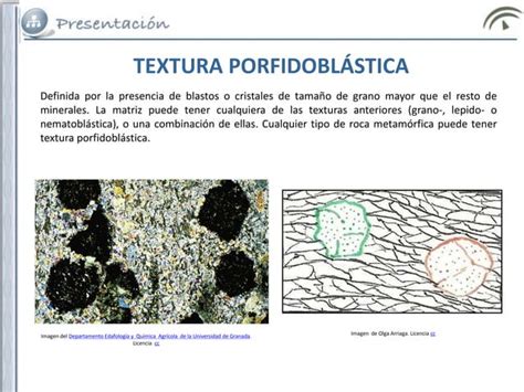 Textura rocas metamorficas | PPT