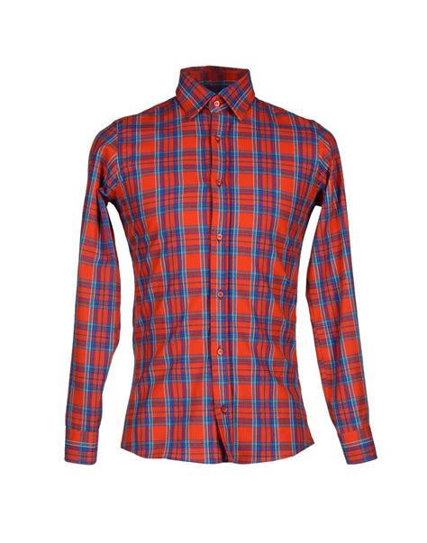 Mnml couture Shirt in Red for Men | Lyst