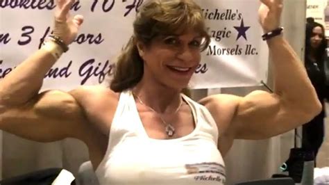 Strongest 60 years old female bodybuilder in the World Michelle Brent | Body building women ...