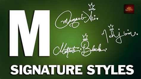 M Signature Style | Signature Style Of My Name | Signature for M - YouTube