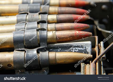 Military Ammunition Heavy Machine Gun Bullet Stock Photo 243760066 ...