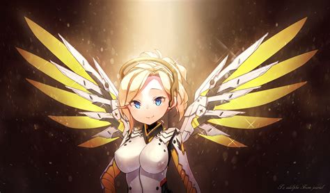 Overwatch Mercy, anime, anime girls, Overwatch, Mercy (Overwatch) HD wallpaper | Wallpaper Flare