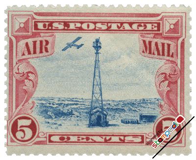 U.S.A. 1928 5 cent Air Mail Stamps,