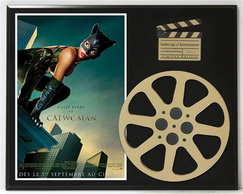 Catwoman Halle Berry French Movie Poster Limited Edition Movie Reel Display | Gold Record Outlet ...