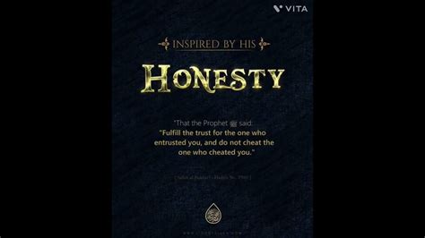 Hadith regarding Honesty - YouTube