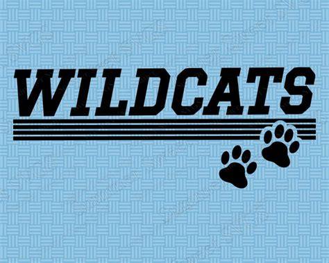 Wildcat SVG wildcat paw print wildcat paw print wildcats | Etsy