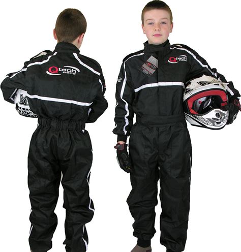 Childrens Kids RACE SUIT Overalls Karting Motocross Racing One Piece ...