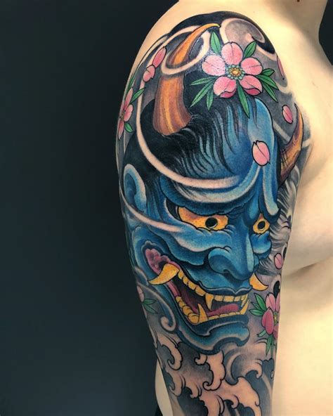 30+ Oni Mask Tattoo Ideas & Trending Drawings - 100 Tattoos