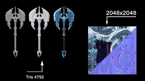 ArtStation - Frozen axe | Game Assets