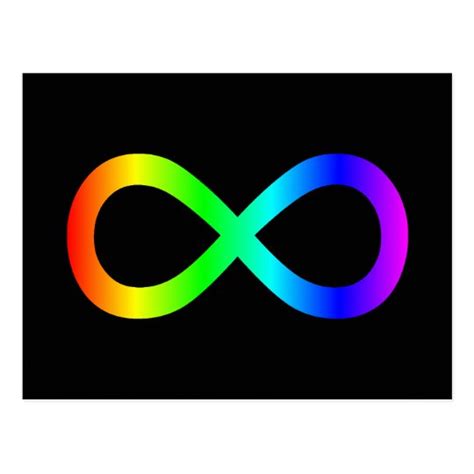 Rainbow Infinity Symbol Postcard | Zazzle.com