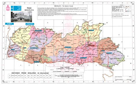 Meghalaya District Map 2023 PDF Download | Meghalaya Map District Wise 2023 PDF | ML District ...