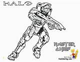 Halo Master Chief Coloring Pages Printable sketch template