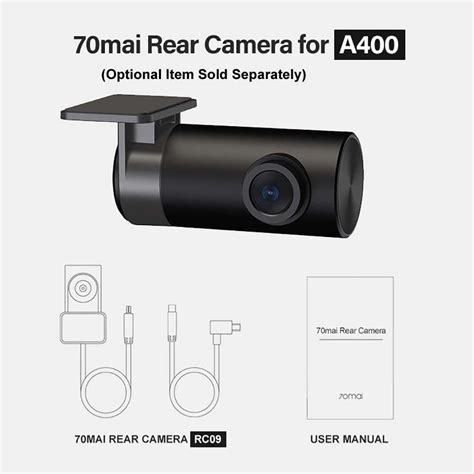 70mai A400 Car Recorder Dash Cam QHD 1440P Rear Cam RC09 Night Vision ...