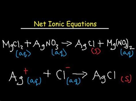 Net Ionic Equation Worksheet and Answers - YouTube | Equations, Chemistry, Study tips