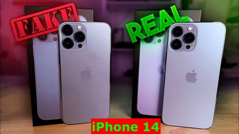 iPhone 14 Unboxing - Real VS Fake - Comparison - YouTube