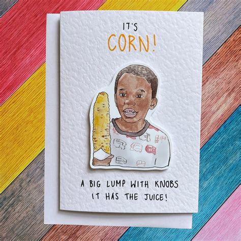 Its Corn Meme Card Corn Kid - Etsy