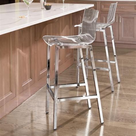 Arlo Acrylic Bar & Counter Stool | Clear bar stools, Acrylic counter ...