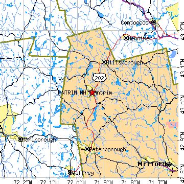 Antrim, New Hampshire (NH) ~ population data, races, housing & economy