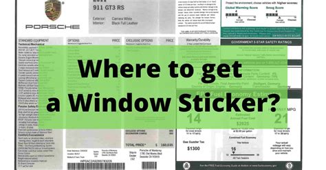 Where To Get A Window Sticker By VIN (FREE And PAID)