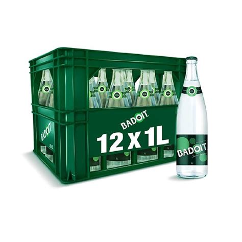 ⇒ Badoit sparkling mineral water glass bottle 12x1L • EuropaFoodXB ...