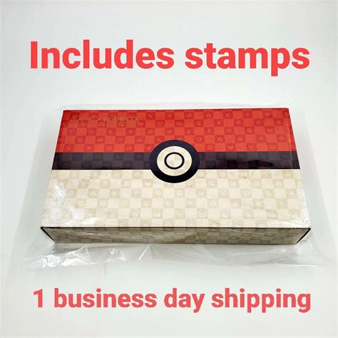 Pokemon Stamp Box Card Game Beauty Back Moon Full Set Japan Post Stamps included | eBay