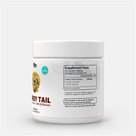 Buy Turkey Tail Mushroom 8:1 Extract Powder | Best Immune Booster