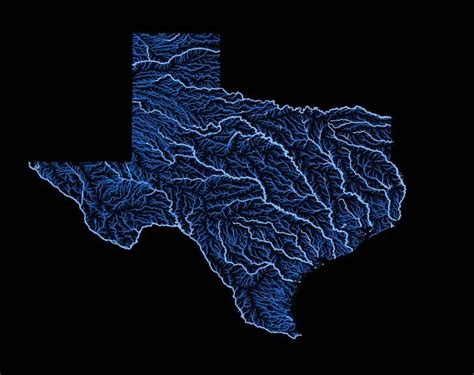 Texas Hydrology Map Hydrology, Cartography, Geology, Trending Memes, Geography, High Quality ...