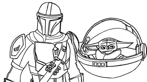 Fortnite Mandalorian Coloring Pages