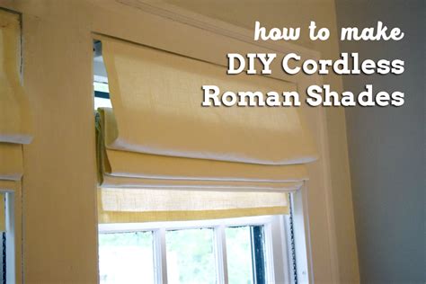 How To Make DIY Cordless Roman Shades - Always Making Things