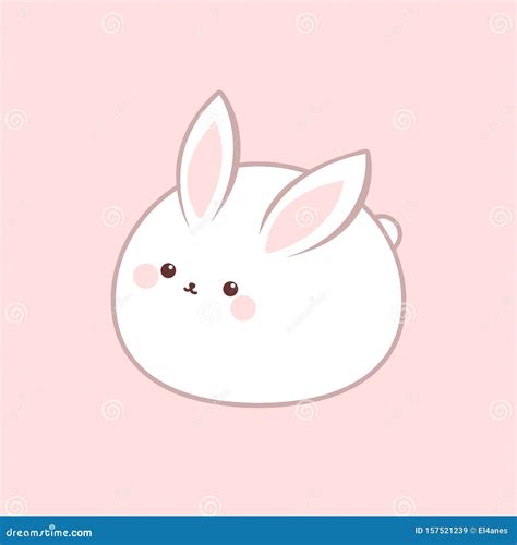 Cute fat rabbit stock vector. Illustration of isolated - 157521239