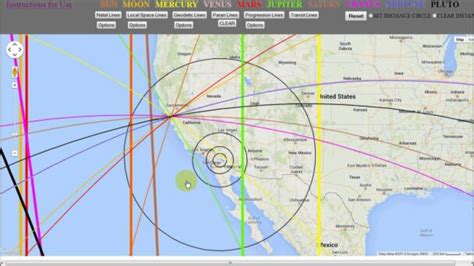 AstroCartography Chart [Calculator & Explanation]- Astro Seek