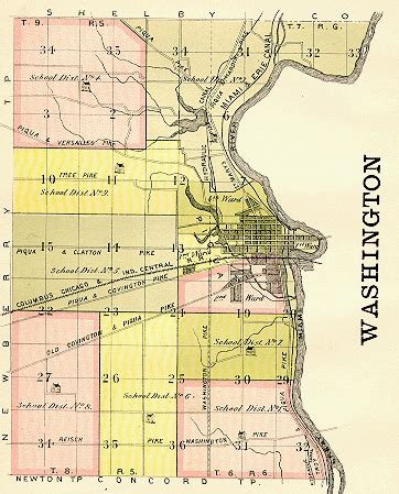 Washington Township Map (1883)