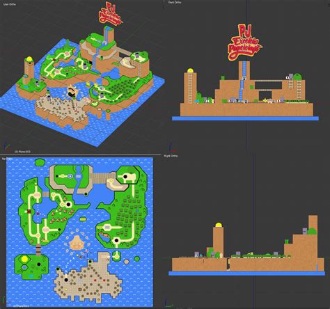 Super Mario World Map 3D by PJExceleroPapercraft on DeviantArt