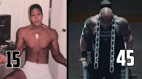 Dwayne Johnson "The Rock" Transformation From 1-45 - YouTube