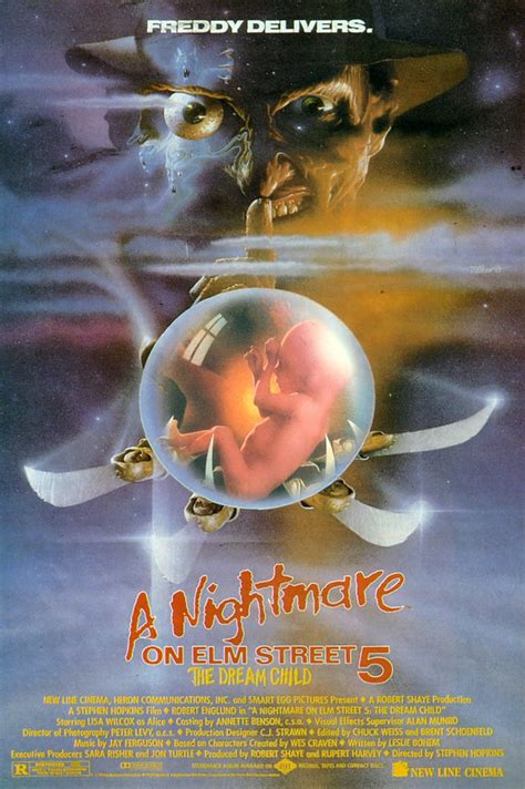 A Nightmare on Elm Street 5: The Dream Child — Movie Posters | Nightmare on Elm Street Companion ...