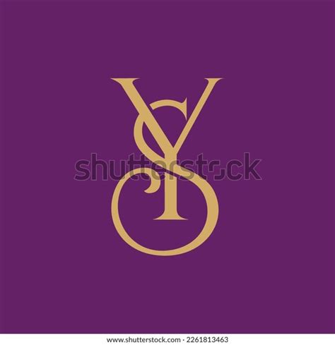 logotipo vectorial impresionante monograma YS: vector de stock (libre ...