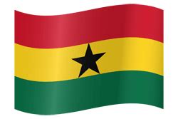 Ghana flag vector - country flags