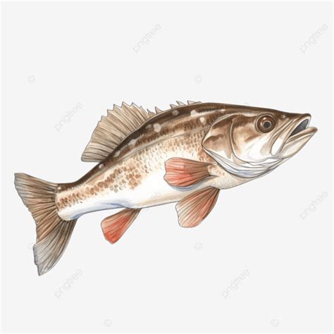 Cod Fish Water Color Sketch Line Art, Cod, Fish, Watercolor PNG ...