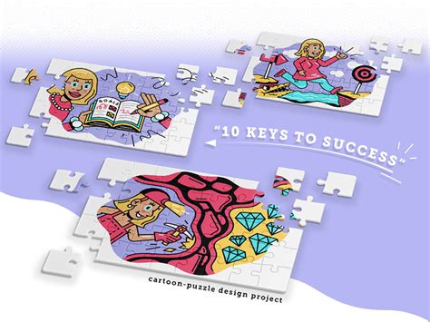 "10 Keys To Success" Illustrations for Puzzle by Professor Vector on ...