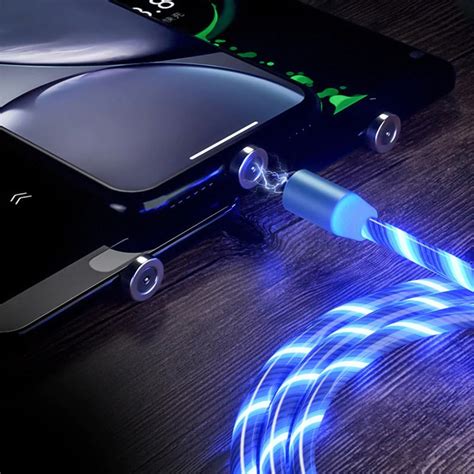 LED Flowing Magnetic USB Charging Cable - Orbisify.com