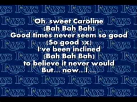 Sweet Caroline - Neil Diamond - Lyrics Chords - Chordify