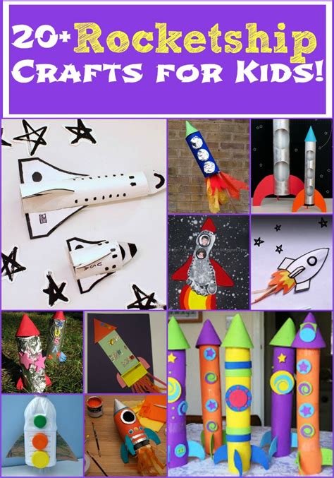 Rocket Ship Crafts for Kids - Sunshine Whispers