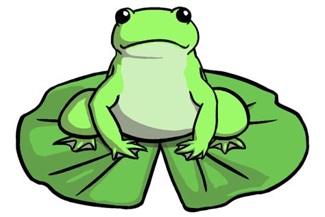 Cartoon Frogs On Lily Pads - ClipArt Best