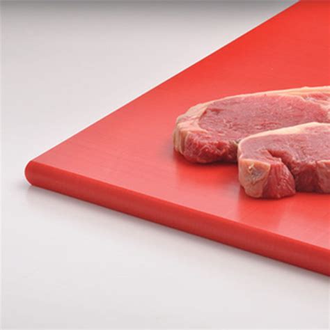 Colour Coded Chopping Board 1 inch Red - Raw Meat | Drinkstuff