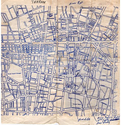 Map of Tehran 1972 | Map, Syntax, Diagram